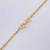 Set Cadena y Dije Lazo + Libelula 1.3gr / 17 3/4 in / 1mm Oro Amarillo 18K %