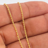 Set Cadena y Dije Lazo + Virgen De Guadalupe 1.5gr / 17 1/2 in / 1mm Oro Amarillo 18K %