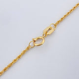 Set Cadena y Dije Lazo + Virgen De Guadalupe 1.5gr / 17 1/2 in / 1mm Oro Amarillo 18K %