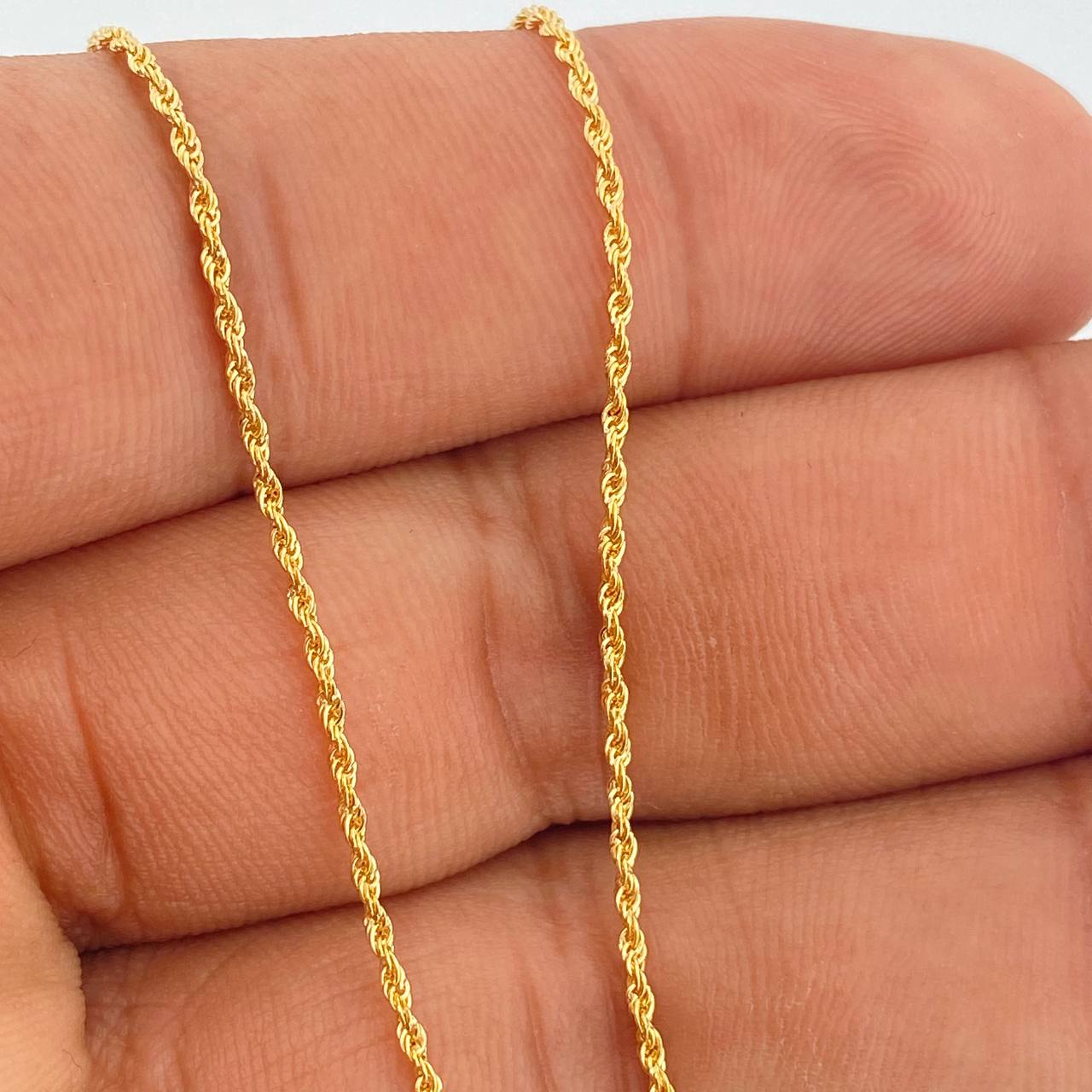Set Cadena y Dije Lazo + Oso Ts 1.6gr / 17 3/4 in / 1mm Oro Amarillo 18K %