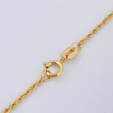 Set Cadena y Dije Lazo + Oso Ts 1.6gr / 17 3/4 in / 1mm Oro Amarillo 18K %