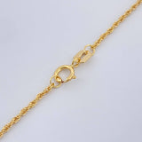 Set Cadena y Dije Lazo + Corona 1.65gr / 17 3/4 in / 1mm Oro Amarillo 18K %
