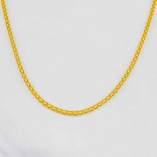 Cadena China 3.25g / 24 in / 1.5mm Oro Amarillo 18K