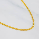 Cadena China 3.25g / 24 in / 1.5mm Oro Amarillo 18K