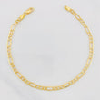 Figaro Bracelet 2.35g / 7 3/4 in / 3.5mm Yellow Gold 18K