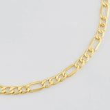 Figaro Bracelet 2.35g / 7 3/4 in / 3.5mm Yellow Gold 18K