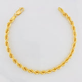 Pulso Lazo 5.2g / 7 3/4 in / 3.3mm Oro Amarillo 18K
