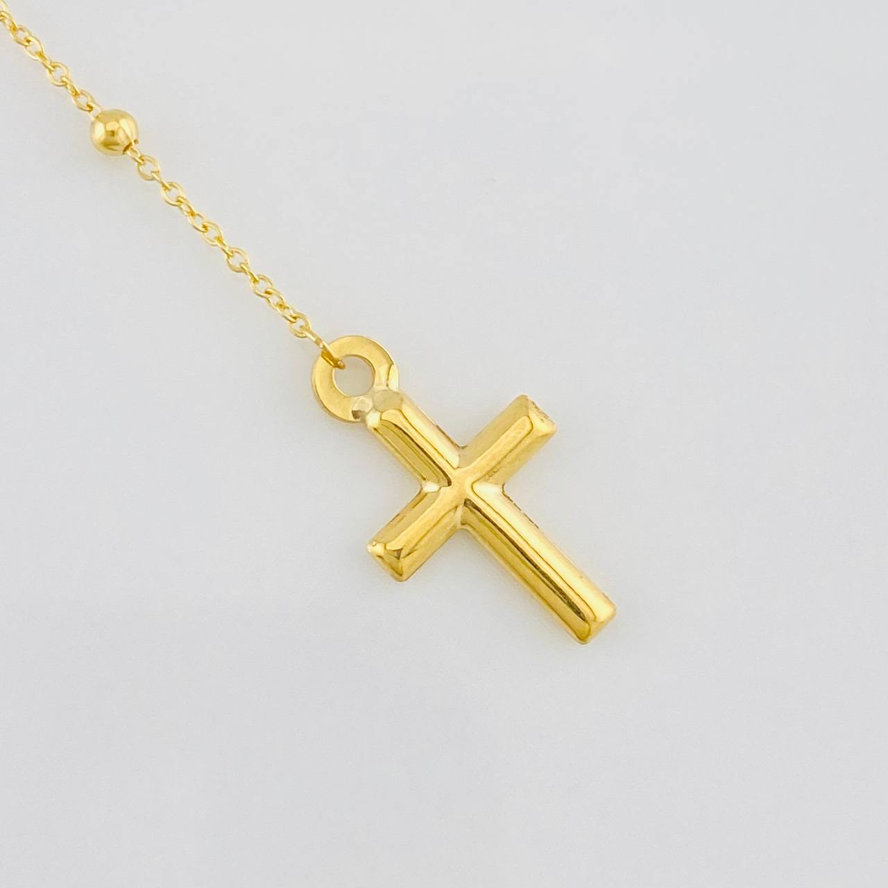 Rosario Aro Seguido Virgen Milagrosa 2.65g / 20 in / 3.2mm Oro Amarillo 18K