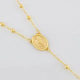 Rosario Aro Seguido Virgen Milagrosa 2.65g / 20 in / 3.2mm Oro Amarillo 18K