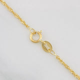 Cadena Singapur 1.4g / 45cm / 1.3mm Oro Amarillo 18K