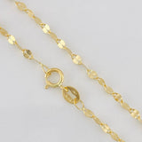 Cadena Flor Espejo 1.15g / 18 in / 1.2mm Oro Amarillo 18K