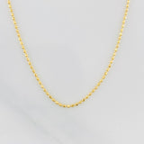 Military Chain 1.4g / 18 in / 0.8mm Yellow Gold 18K
