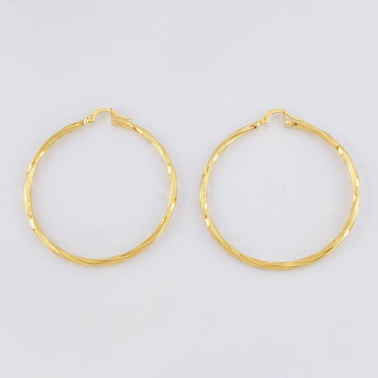 Hoop Earrings Aro Emmi 3.1g / 2 in Yellow Gold 18K