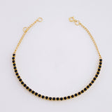 Pulso Modulable Tenis 2.75g / 7 1/4 in - 6 1/2 in / 1.9mm Oro Amarillo 18K