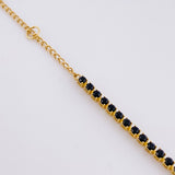 Pulso Modulable Tenis 2.75g / 7 1/4 in - 6 1/2 in / 1.9mm Oro Amarillo 18K