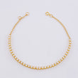 Pulso Modulable Tenis 2.6g / 7 in - 6 1/2 in / 2.1mm Oro Amarillo 18K