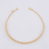 Pulso Tenis 3.3g / 7 1/4 in / 2.1mm Oro Amarillo 18K