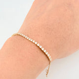 Pulso Tenis 3.3g / 7 1/4 in / 2.1mm Oro Amarillo 18K