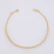 Pulso Modulable Tenis 2.25g / 7 1/2 in - 7 in / 1.8mm Oro Amarillo 18K