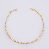 Pulso Tenis 2.2g / 7 in / 1.8mm Oro Amarillo 18K