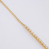 Pulso Modulable Tenis 2.25g / 7 1/2 in - 7 in / 1.8mm Oro Amarillo 18K