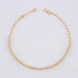 Bracelet Adjustable Tennis 2.85g / 7 3/4 in - 7 1/4 in / 1.9mm Yellow Gold 18K