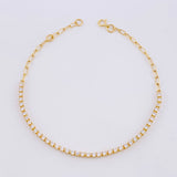 Bracelet Adjustable Tennis 2.85g / 7 3/4 in - 7 1/4 in / 1.9mm Yellow Gold 18K