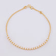 Pulso Tenis 2.3g / 7 1/4 in / 2.1mm Oro Amarillo 18K