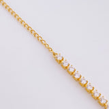Pulso Tenis 2.3g / 7 1/4 in / 2.1mm Oro Amarillo 18K