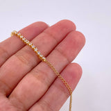 Pulso Tenis 2.3g / 7 1/4 in / 2.1mm Oro Amarillo 18K