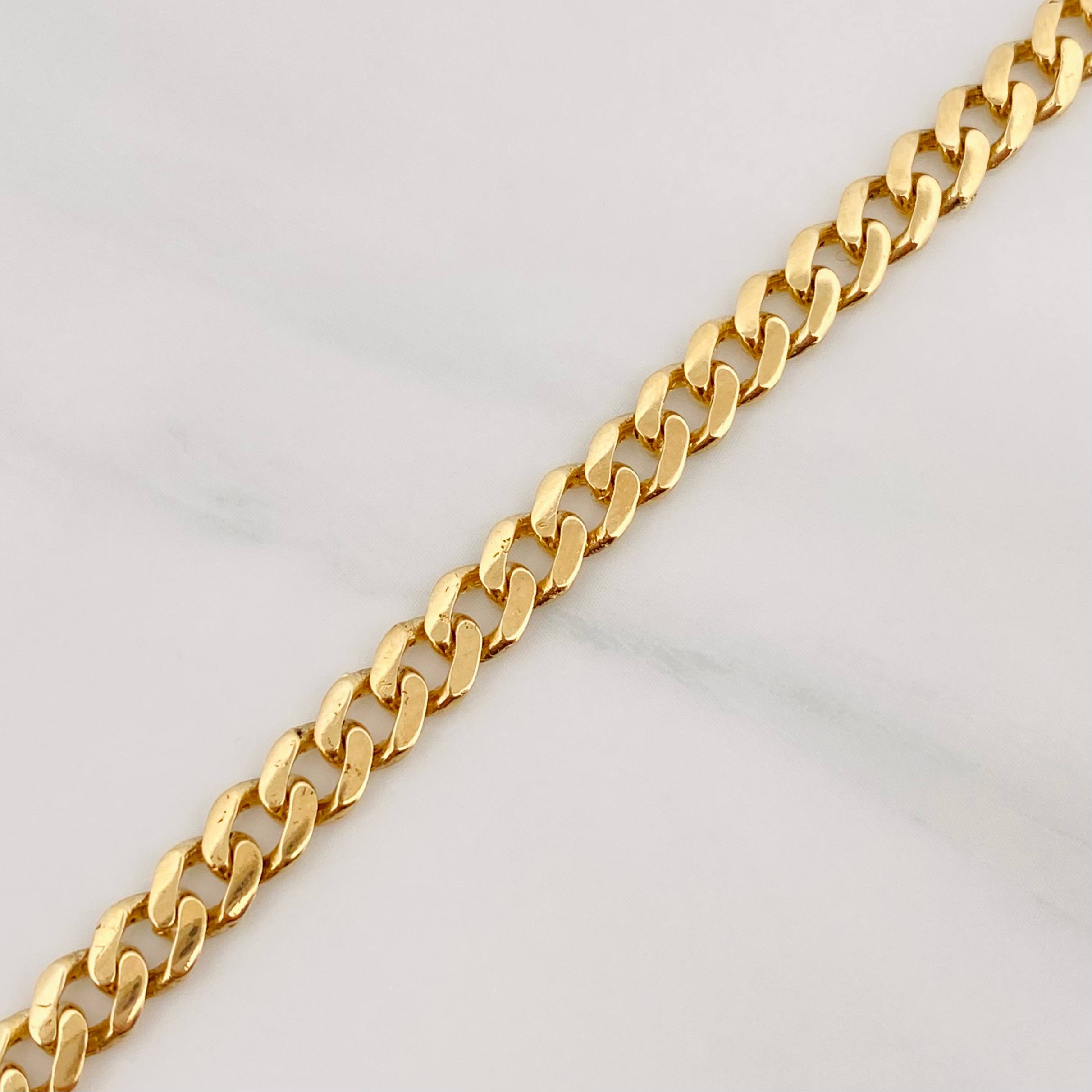 Pulso Cubano 4.7g / 7 1/2 in / 5.02mm Oro Amarillo 18K