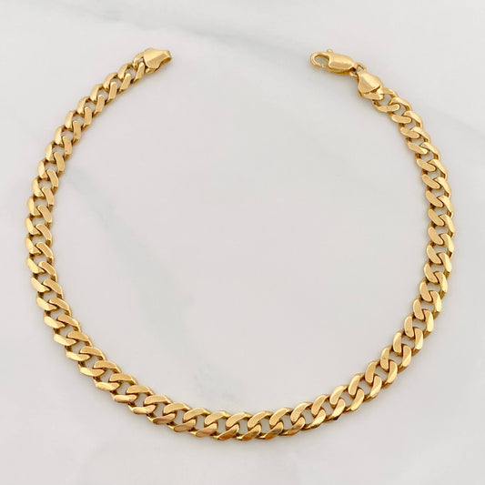 Pulso Cubano 5.8g / 8 1/4 in / 5.07mm Oro Amarillo 18K