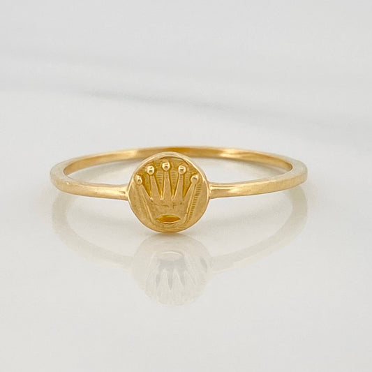 Crown Ring 1.2g / T7 Yellow Gold 18K