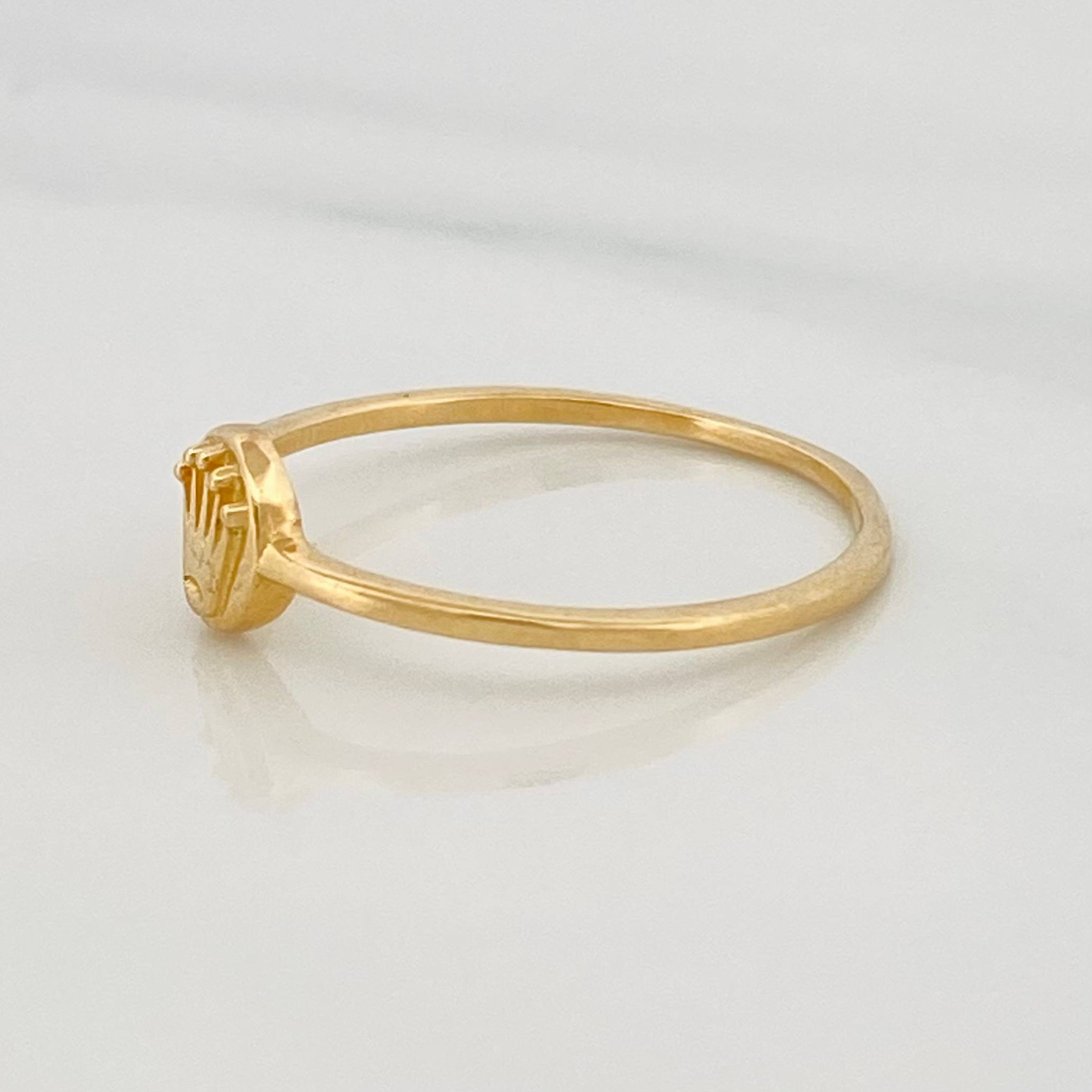Crown Ring 1.2g / T7 Yellow Gold 18K