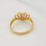 Anillo Corazon 2.3g / T6 1/2 Oro Amarillo 18K