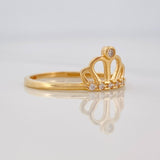Crown Ring 1.2g / T6 1/2 Yellow Gold 18K