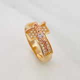 Christ Cross Ring 4.95g / T9 Three Golds 18K