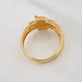 Christ Cross Ring 4.95g / T9 Three Golds 18K