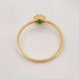 Anillo Trebol 1.25g / T7 1/4 Oro Amarillo 18K