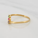 Anillo Semaforo 1.2g / T7 Oro Amarillo 18K