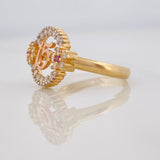 Ring 15s Circle 2.75g / T6 1/2 Three Golds 18K