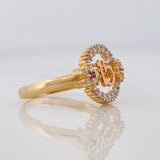Ring 15s Circle 2.75g / T6 1/2 Three Golds 18K