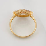Ring 15s Circle 2.75g / T6 1/2 Three Golds 18K