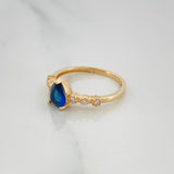 Anillo Halo Gota 2 g / T6 Oro Amarillo 18K