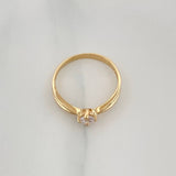 1.6 g Solitaire Ring / T5 1/4 Yellow Gold 18K