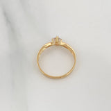 1.6 g Solitaire Ring / T5 1/4 Yellow Gold 18K