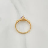 Anillo Halo Gota 2.2 g / T7 1/2 Oro Amarillo 18K