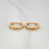 Candongas Carril 1.65 g / 1/2 in Oro Amarillo 18K