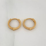 Hoop Earrings Smooth Hoop 1.2 g / 1/2 in 18K Yellow Gold