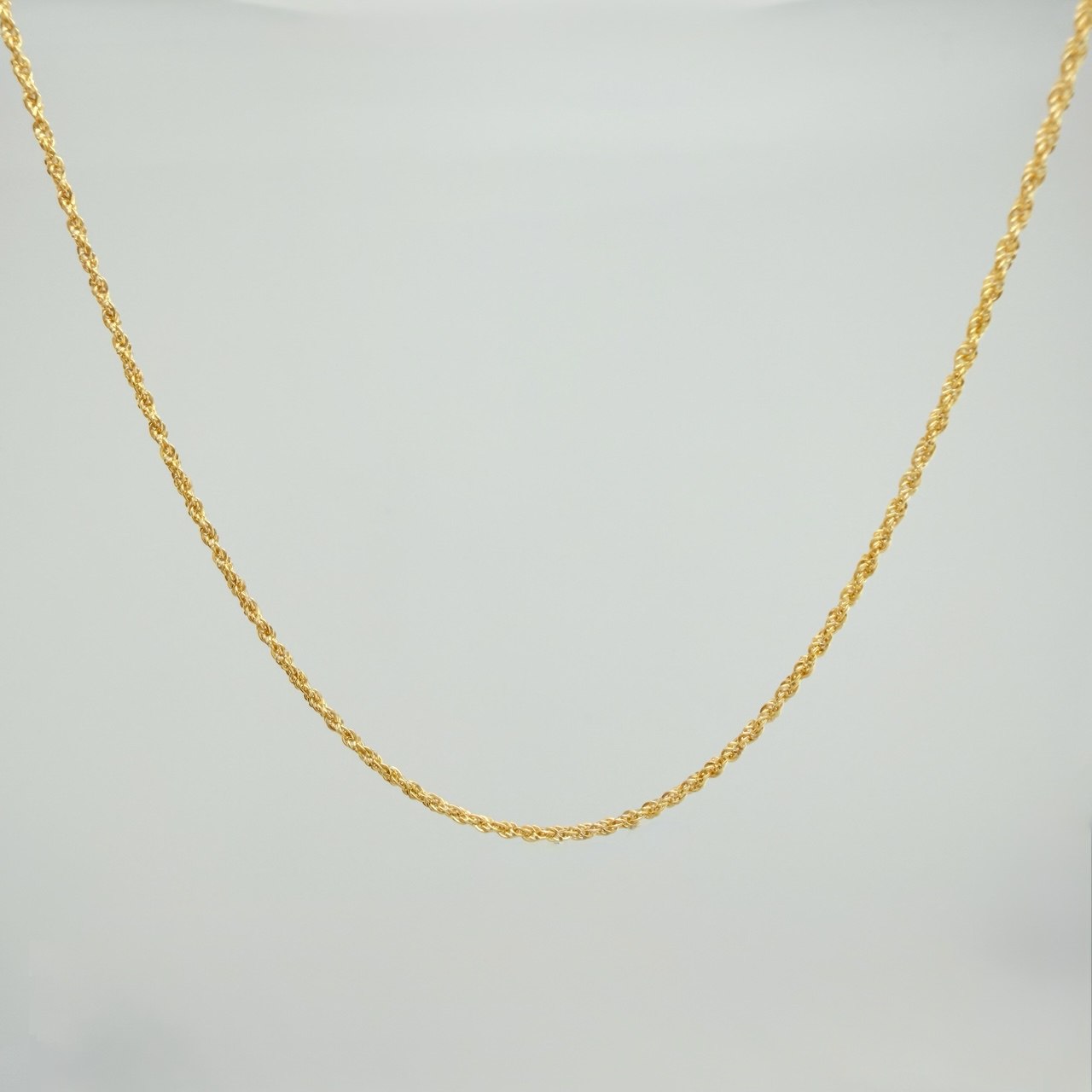 Cadena Lazo 0.9g / 18 in / 1.1mm Oro Amarillo 18K